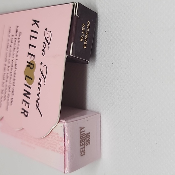 JEFFREESTAR FULL PIGMENT LIP GLOSS and TOO FACED EYE LINER (NIB) - Picture 4 of 5